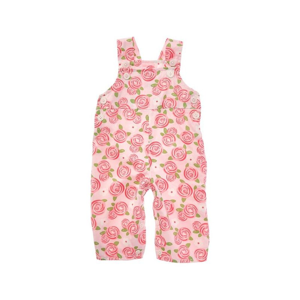Rachel Riley Girls  Rose Dungaree, Pink